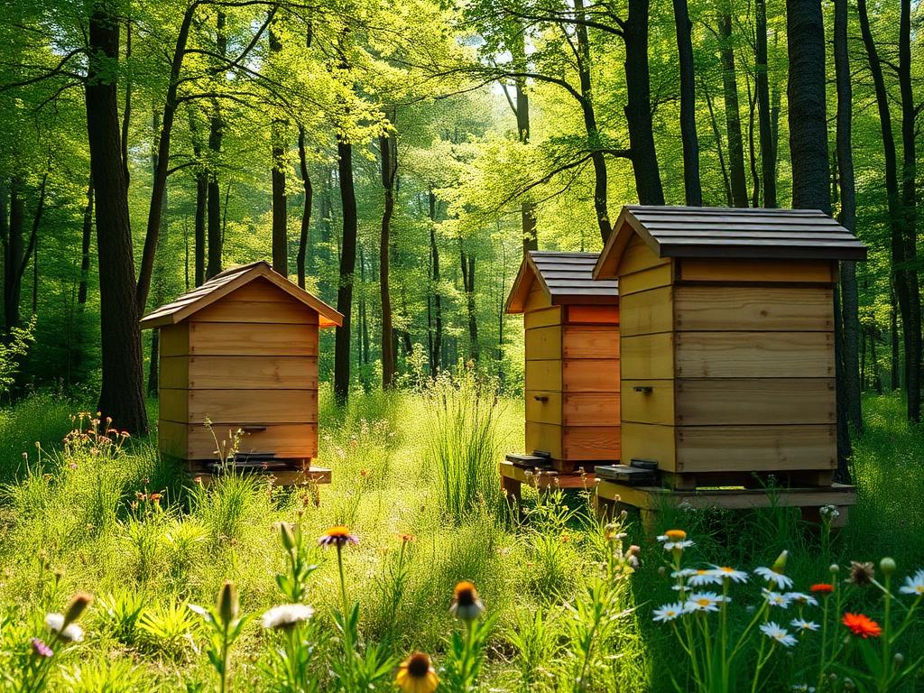 Apiterra hives in nature